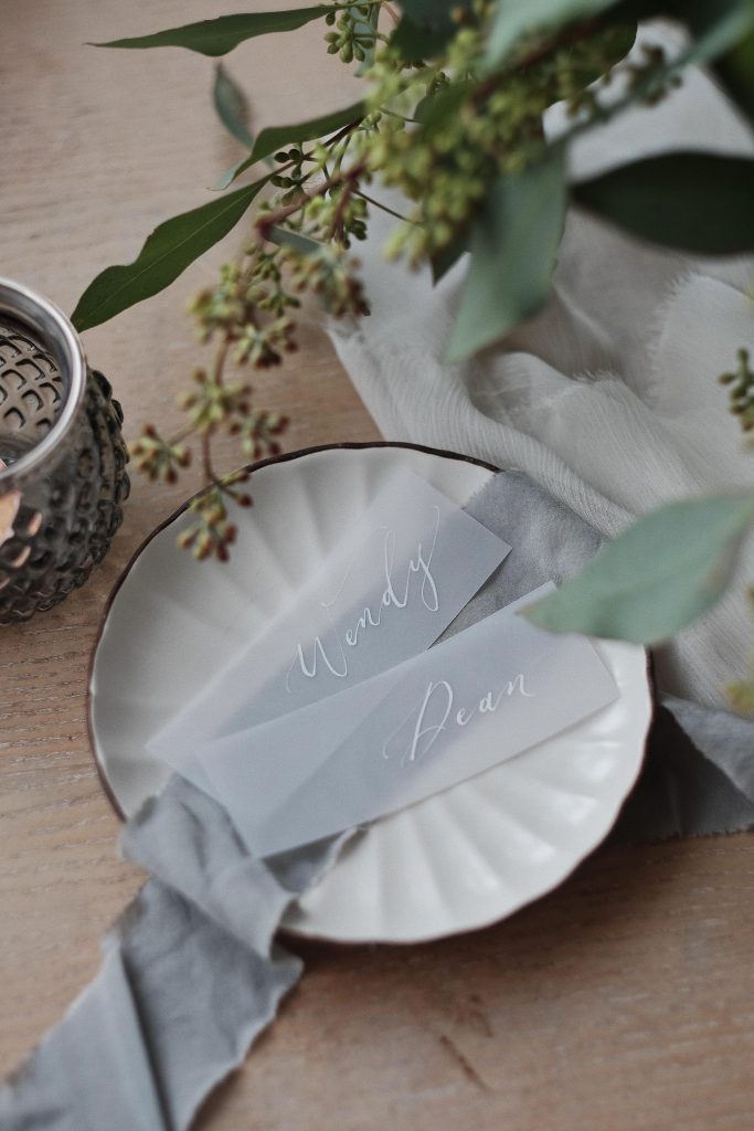 calligraphy placecards 西洋書法人名卡 座位卡