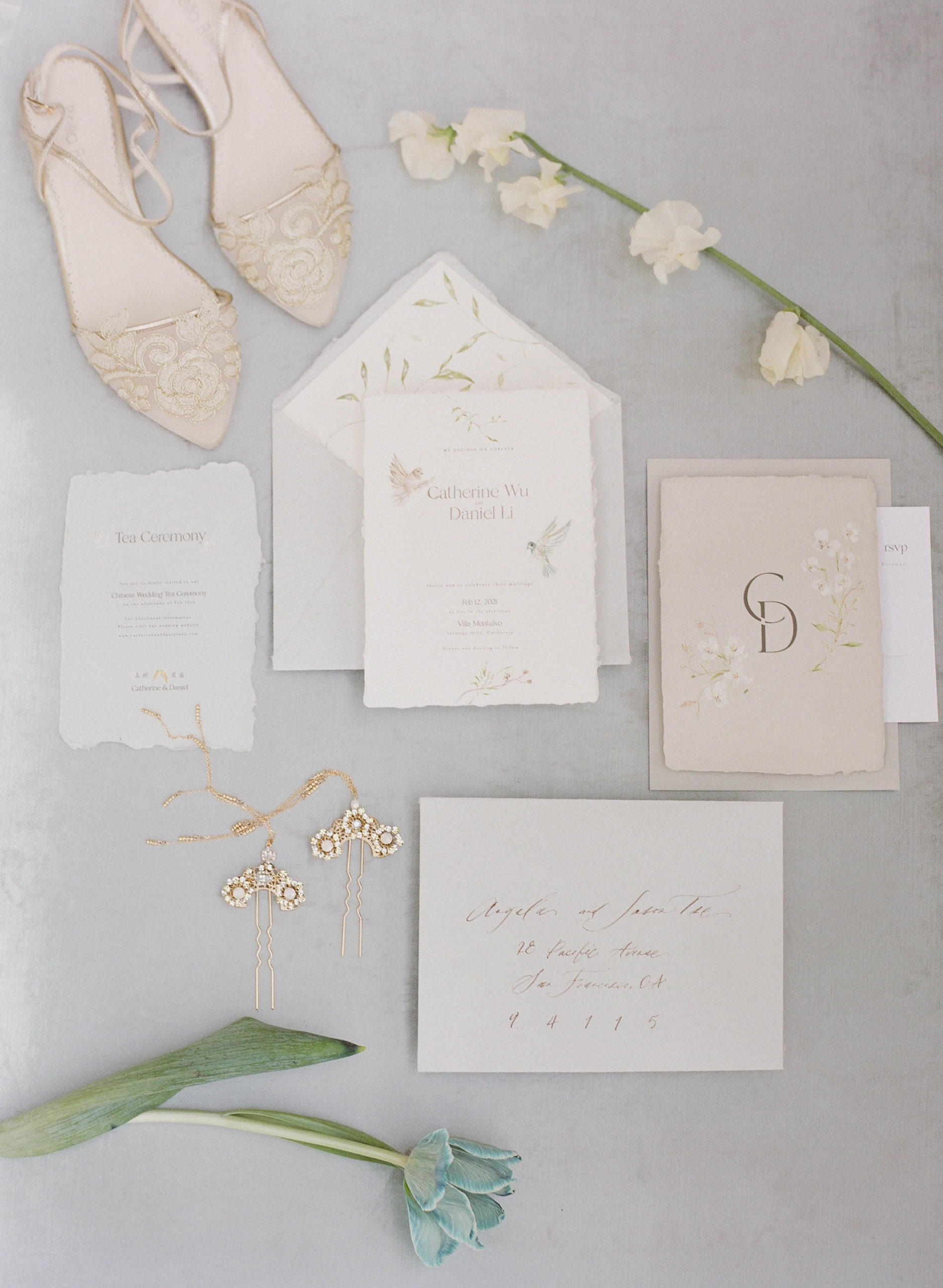 Luxury wedding stationery in Hong Kong by Daylight Letters