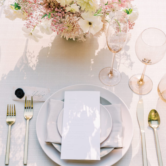 Card Stock Wedding Menus - Image 5