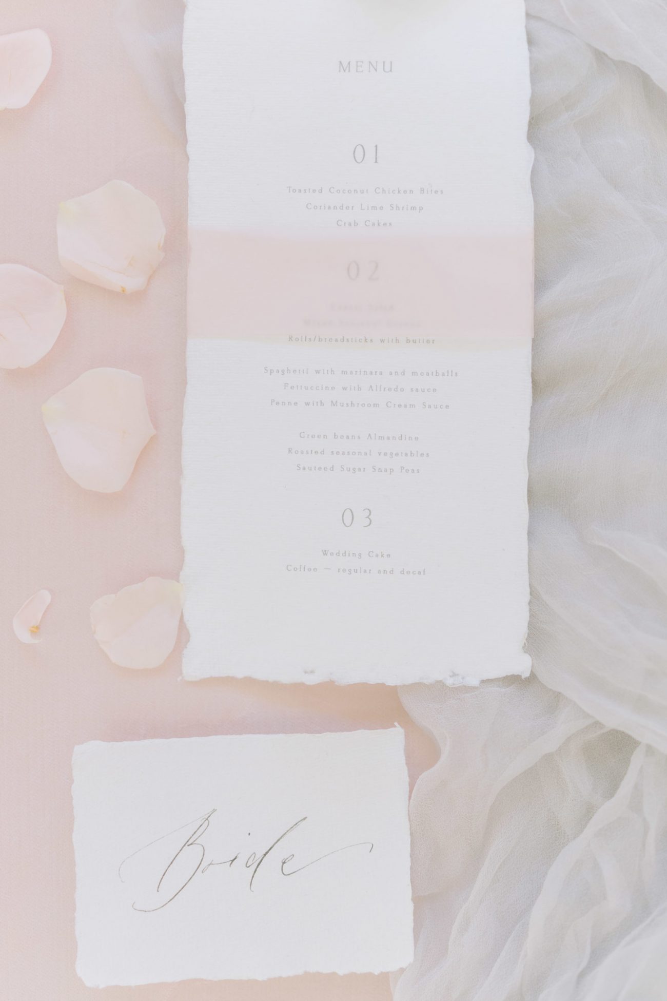 Handmade Paper Wedding Menus - Image 7