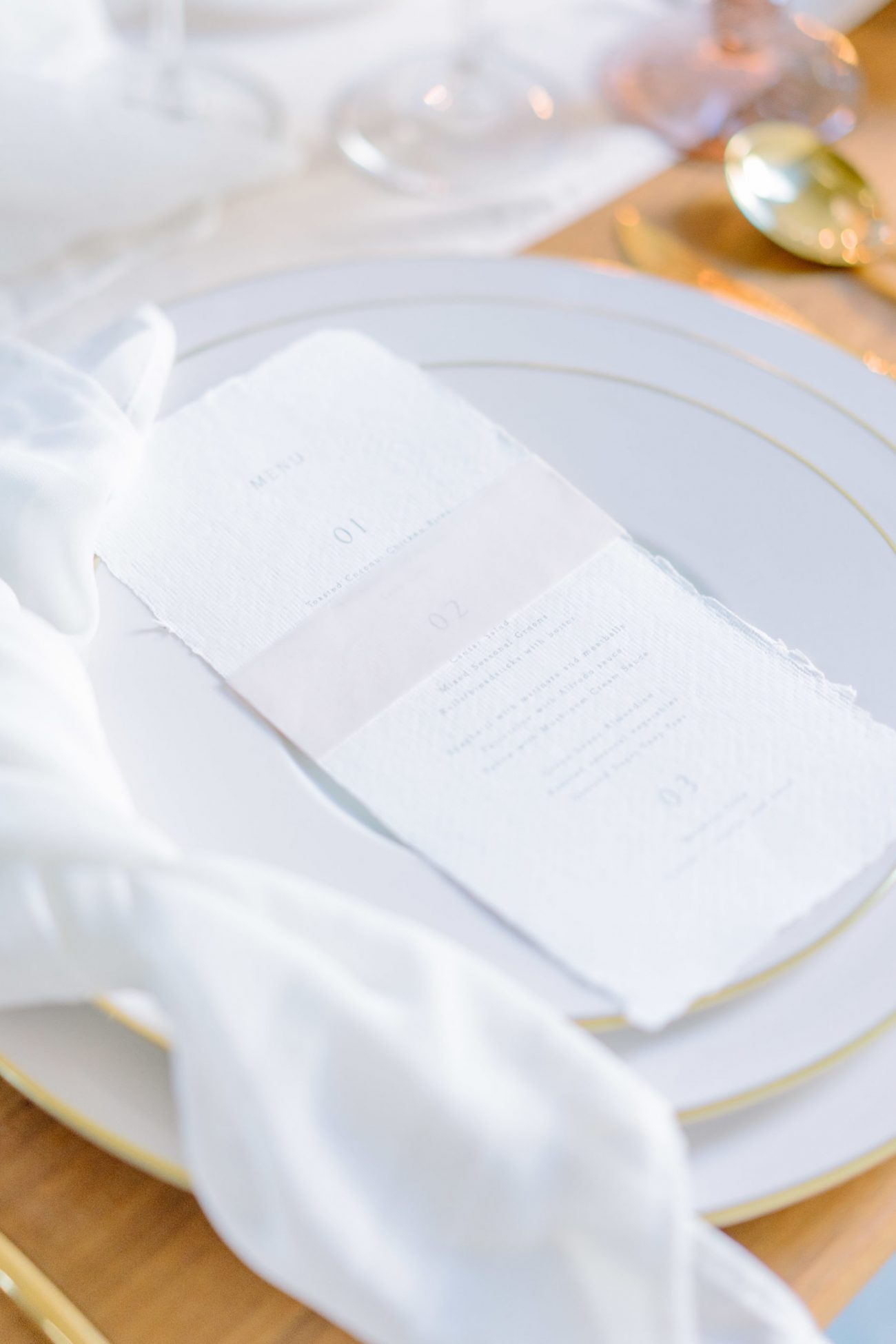 Handmade Paper Wedding Menus - Image 8