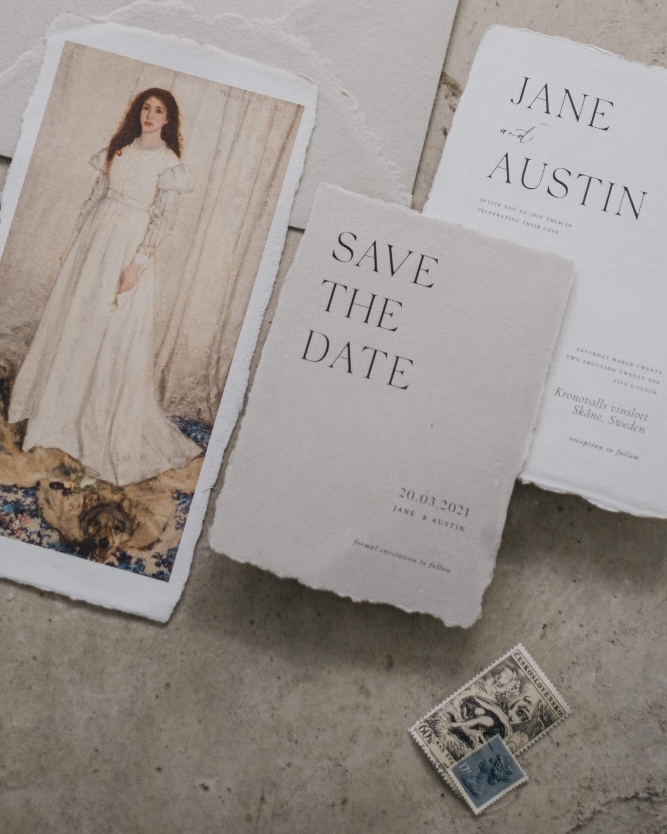 Whistler Suite - Old world merged with Japanese Minimalism Wedding invitation