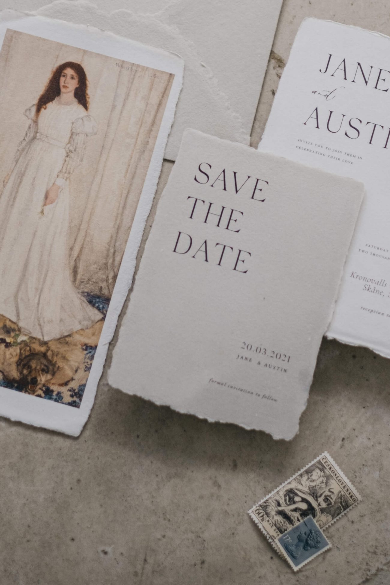 Whistler Suite - Old world merged with Japanese Minimalism Wedding invitation