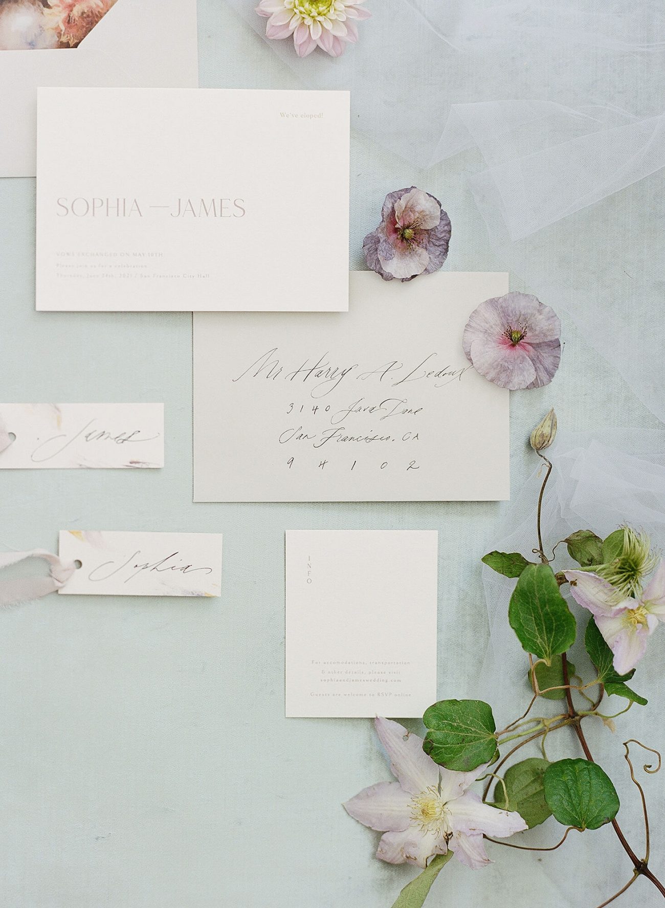 Sophia - Contemporary & Clean Wedding Invitation