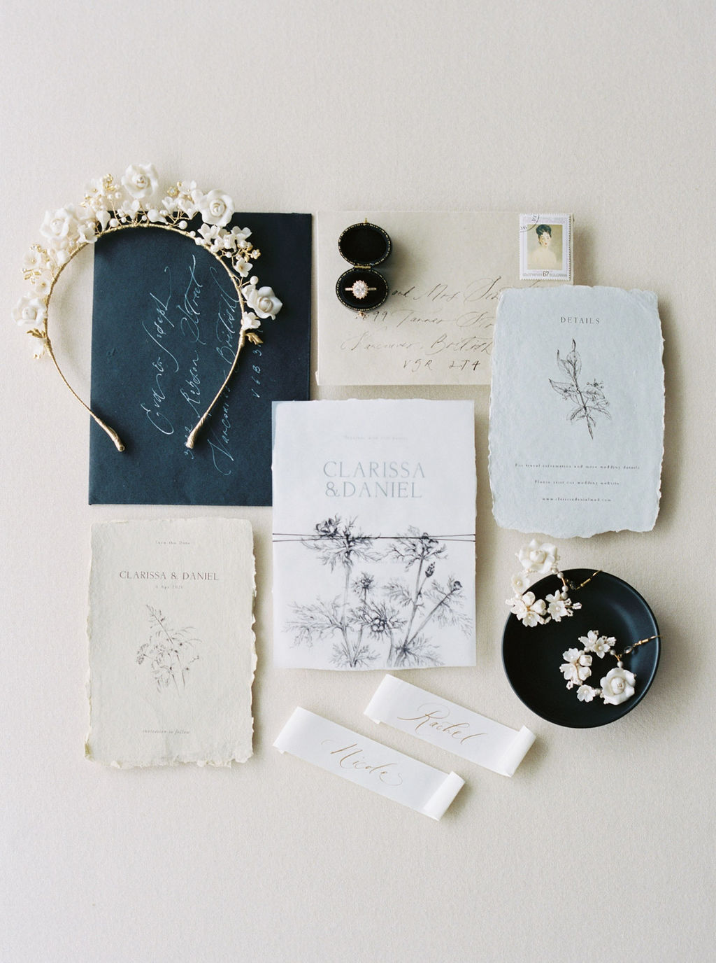 Clarissa Suite - Contemporary Wedding Invitation