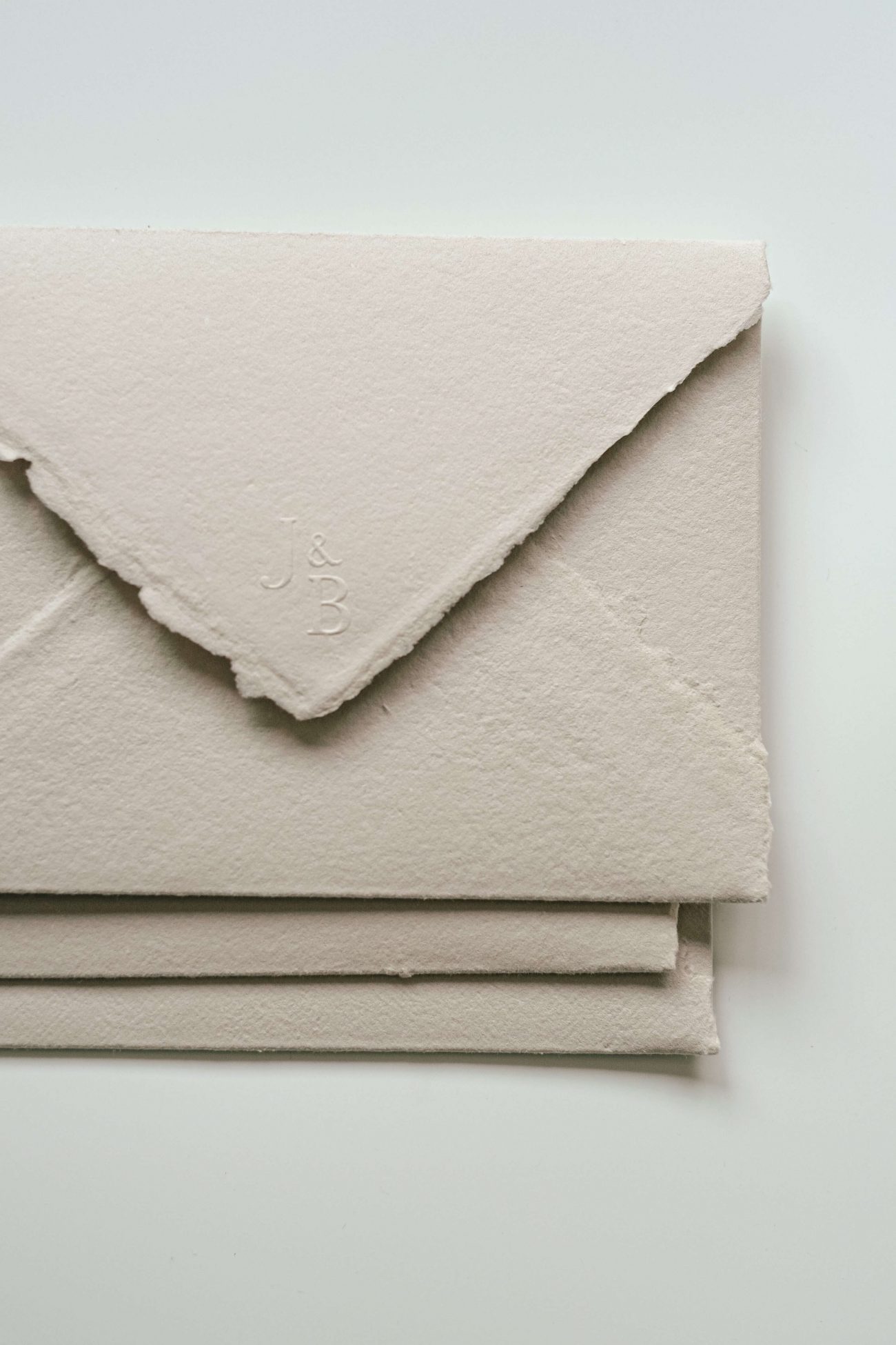 Emboss Initials on Envelope