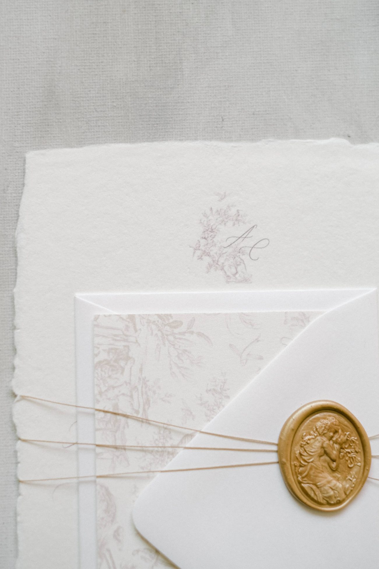 Twine and wax seal Assembly