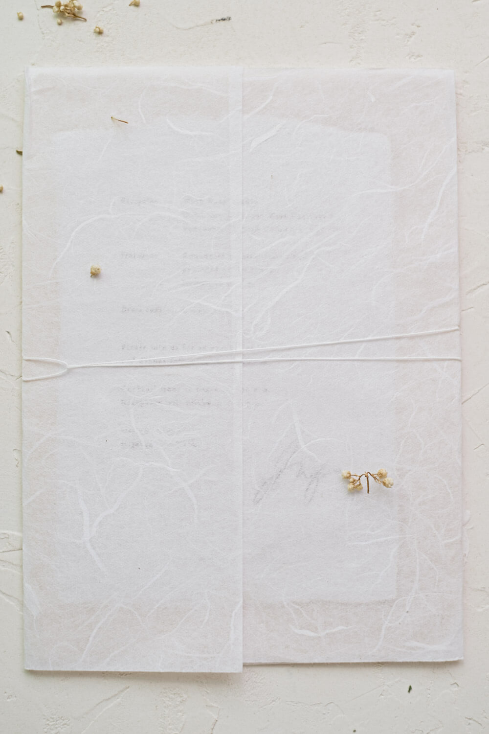 Washi paper Wrap for invitations